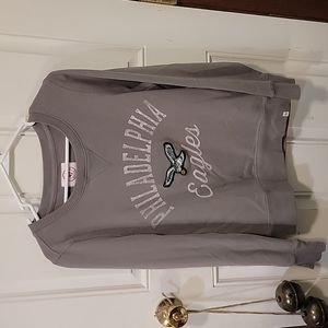 Gray Crewneck philadelphia eagles